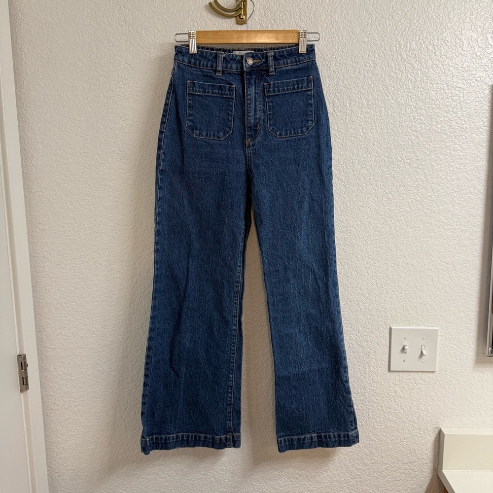 Rolla's Women's Flare & Wide Leg Jeans - Dark Blue